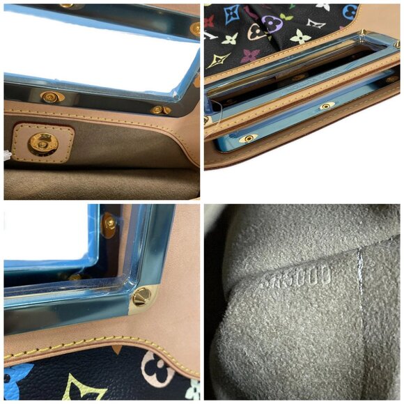 Auth LOUIS VUITTON Judy MM  Noir Monogram Multicolore Handbag - Picture 13 of 14